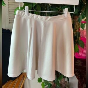 Wet Seal Ivory Flared Skater Skirt
